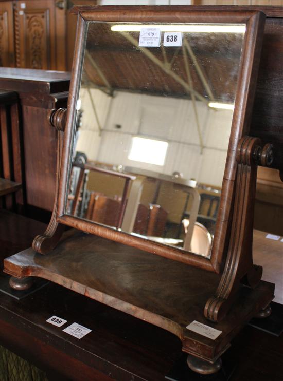 Early Victorian dressing table mirror in the manner of Gillows